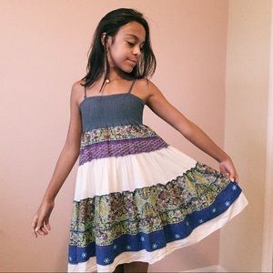 Nice patterned dress with two layers!